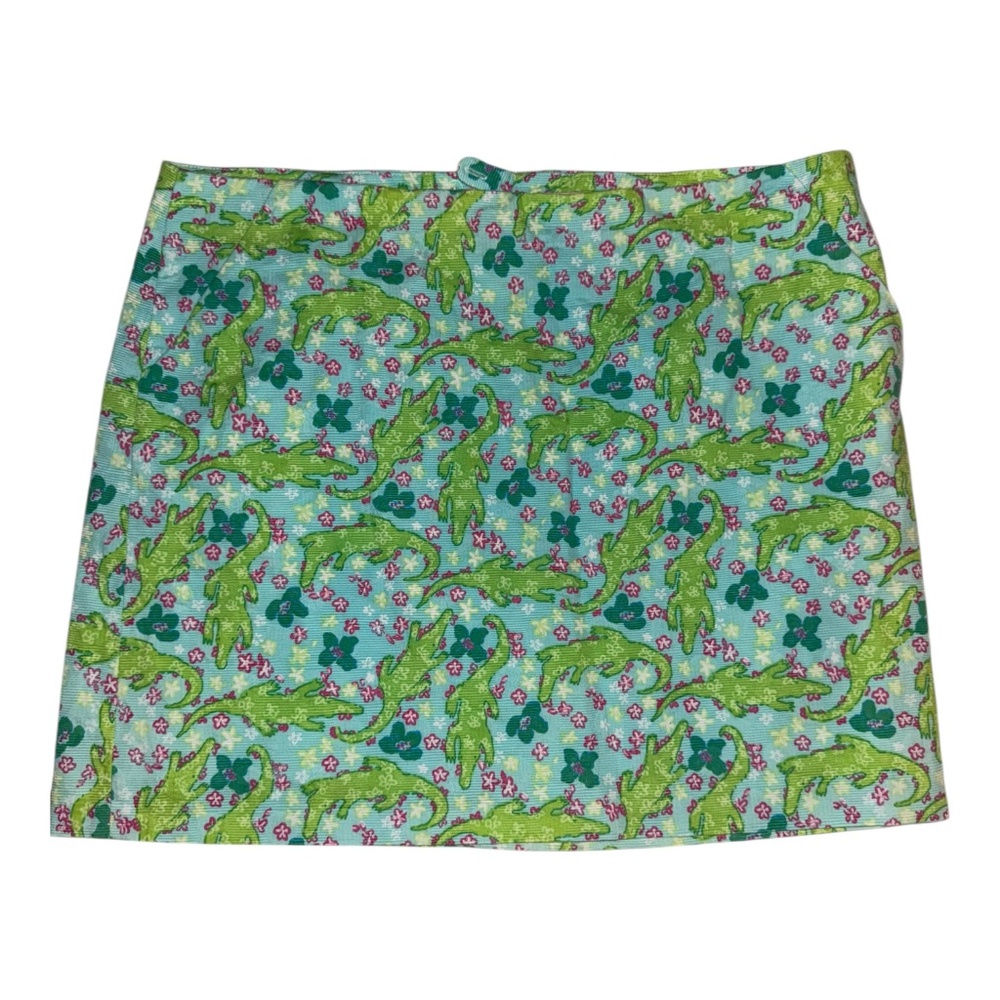 Lilly Pulitzer Alligator Chomp Skirt 12